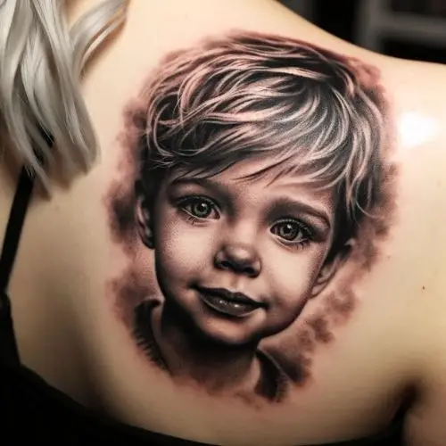 Kind als Trauertattoo: Erinnerung an verstorbene Menschen