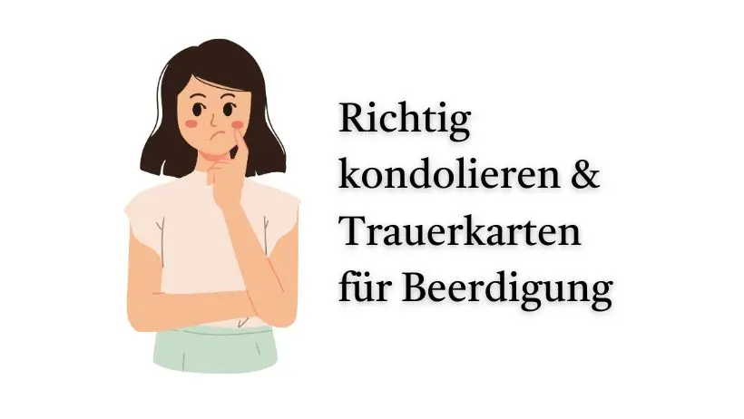 Richtig kondolieren & Trauerkarten für Beerdigung